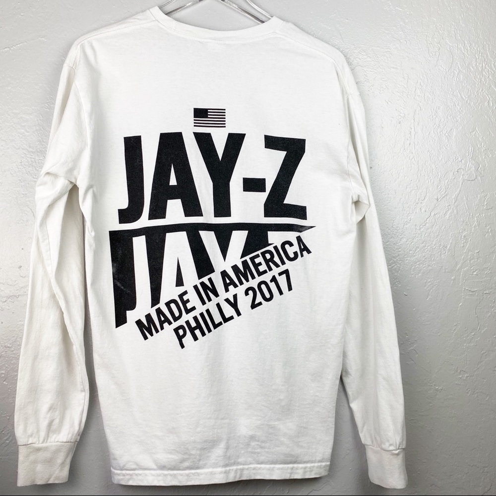 JAY-Z Long Sleeve Made in Philly Tour T Shirt MED